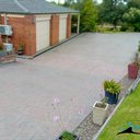 Pathway and patio sealing with non-slip finish