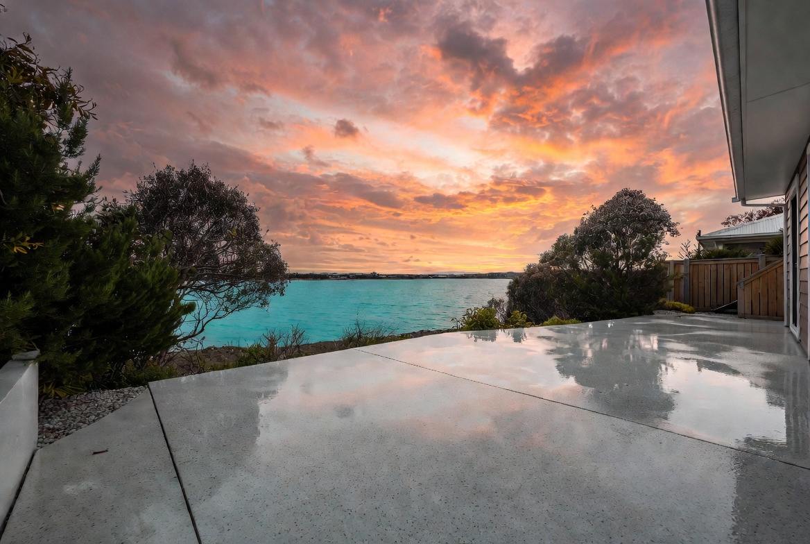 Bay-side terrace concrete sealed for salt air protection